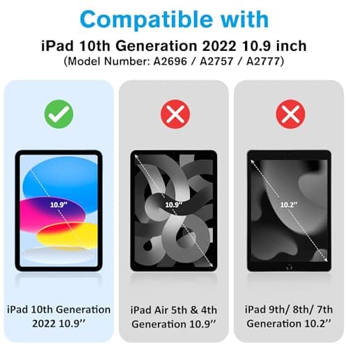 ProCase Matte Case for iPad A16 11th/10th Gen with Pencil Holder — view 2