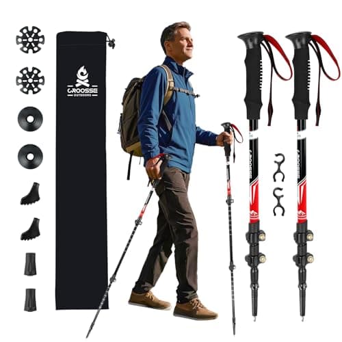 Telescopic Walking Sticks for Women&Men, Lightweight Hiking Poles