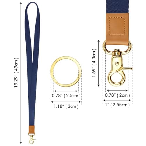 Lunhoo 3 Pack Lanyard with Key Ring, Neck Lanyard, Multi-Purpose Keychain Lanyard for Office Student Travel — view 4