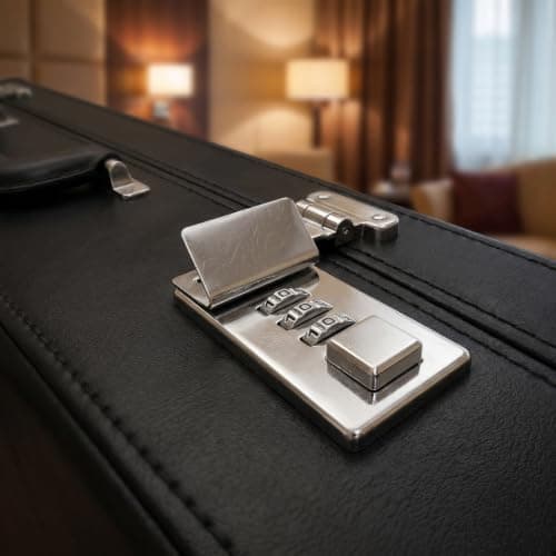 Operitacx 3 Digit Combination Lock for Suitcase and Luggage Bags with Enhanced Durability, Silver Iron Material Mini Travel Lock Suitable for Travel and Family Visits — view 5