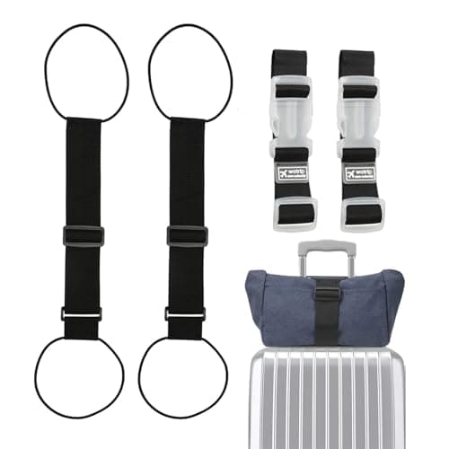 2 Pcs Elastic Fastening Belt for Luggage & Luggage Handle Buckle Straps