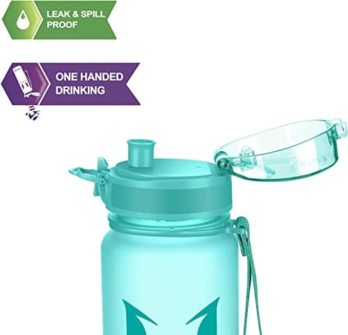Super Sparrow Sports Water Bottle - 500ml - Non-Toxic BPA Free & Eco-Friendly Tritan Co-Polyester Plastic - For Running, Gym, Yoga, Outdoors and Camping — view 3