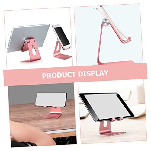 Veemoon Phone Stand Desktop Holder for Smartphones Tablets Compact Folding Design for Home Office and Travel Rose Gold — view 6