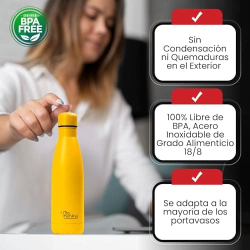 OTTO KONING Water Bottle 500ml Insulated Stainless Steel Flask — view 5
