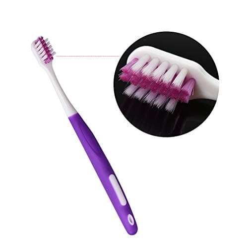 Angzhili Orthodontic Care Kit - 8 PCS Box-Packed V-Toothbrush, Waxing Travel Toothbrush, Floss Spool, Mouth Mirror, Gap Brush, Floss Threaders for Enhanced Dental Health (Purple) — view 4