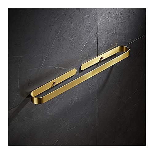 GLETSF Towel BarBath Towel Bar Single-Pole Nordic Hotel Slippers Holder, Brush Gold Toilet Towel Hanging Aluminum Towel Pole Hardware Pendant Towel Holder,Gold-40cm — view 4