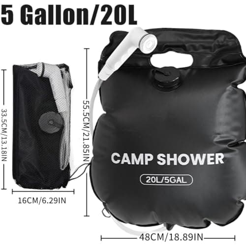 Generisch Portable Shower for Camping - 20L Solar Heated Outdoor Bath Set — view 2