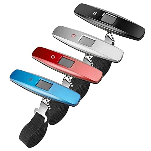 Rayyan Luggage Scale Digital Portable Suitcase Scale Hanging Scales Luggage Weighing Scale With Backlight And Tare Function 110/50Kg Capacity (Red) — view 2