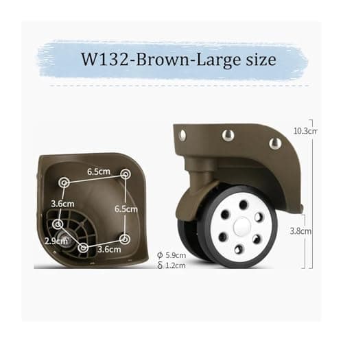 Luggage Wheels Replacement 2 Pack Silent Rolling Wheel Repair for Suitcases — view 2