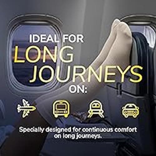 Dr. Scholl's Flight Socks - Clinically Proven Compression Socks for Flight Travel - Help Prevent Swollen Ankles and Deep Vein Thrombosis (DVT) - Sheer - Size 6-8, 1 Pair — view 4