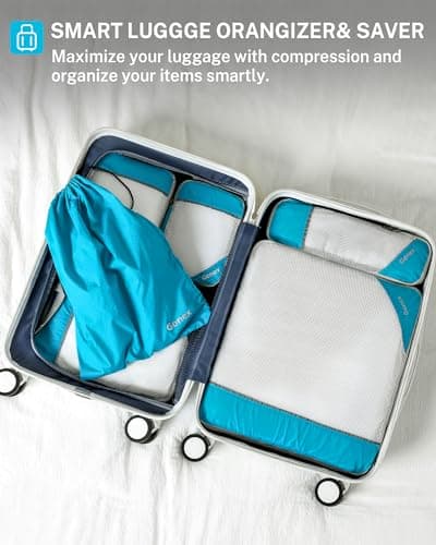 Gonex Compression Packing Cubes for Travel, Mesh Bags Luggage Organizers — view 6