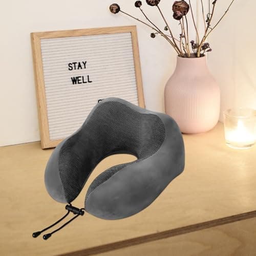 6pcs Adjustable Neck Pillow Cord Anti Loss Strap for Travel Use Black — view 6