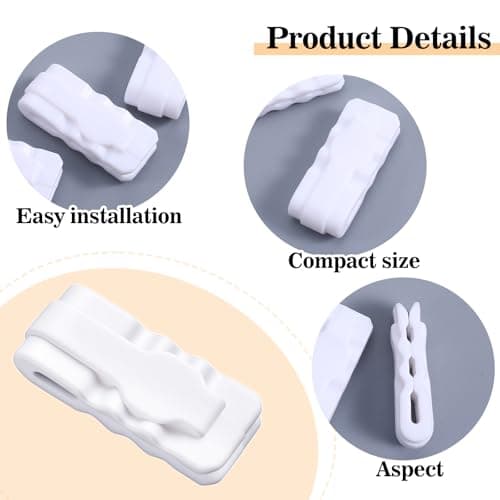 30Pcs Vacuum Storage Bags Sealing Clip, Reusable Zipper Labor Saver Sliding Grip Snack Bag Sealing Clips Efficient Bag Sealer Grip for Clothes Bedding and Food Preservation — view 3