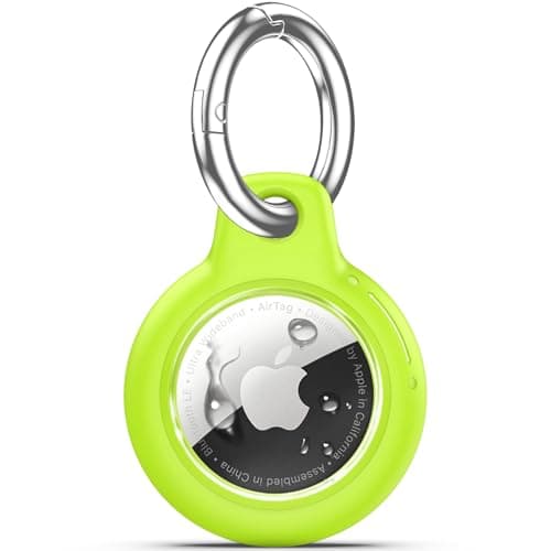 TNSNK for AirTag Holder Keyring, 1 Pack,Fluorescent Green