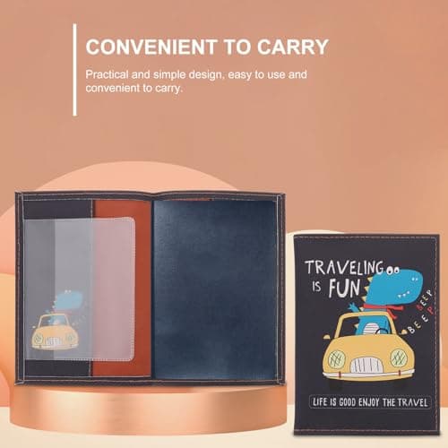 PLAFOPE Cards Credit Case and Passport Organizer Simple Design Pu Travel Document Cover for Boys in Professional Occasions — view 4