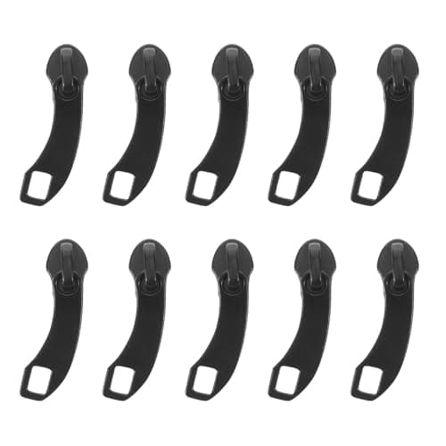 Ciieeo 10pcs Heavy Duty Suitcase Zipper Replacement Kit with Anti Explosion Zinc Alloy Sliders, Dual Layer Design for Reliable Repair of Travel Gear and Luggage in Outdoor Use