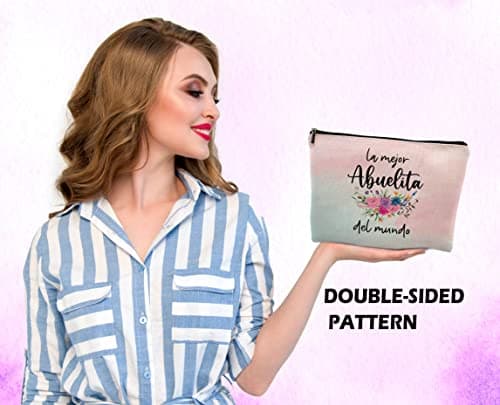 Dwept Important Grandma Stuff Makeup Cosmetic Bag, Nana Grandma Makeup Travel Bag, Colour 3 — view 6