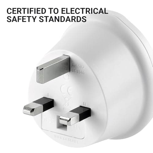 Go Travel South Africa to UK Plug Adapter, earthed & compact — view 4