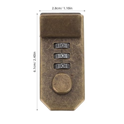 SHINEOFI Digit Keyless Combination Luggage Lock for Suitcases and Travel with Enhanced Durability and Smooth Operation Mechanism, Mini Iron Password Lock for Commuters — view 2