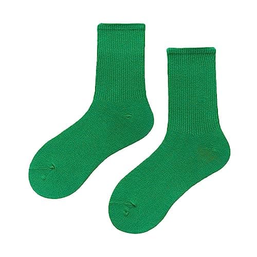 Crew Socks Soft Athletic Non-Slip Sock Cosy Moisture Wicking Anti-Blister Socks Thermal Blend Plain Leisure Sock Durable Elastic Seamles Crews Outdoor Sports Running Travel Everyday Wear — view 2