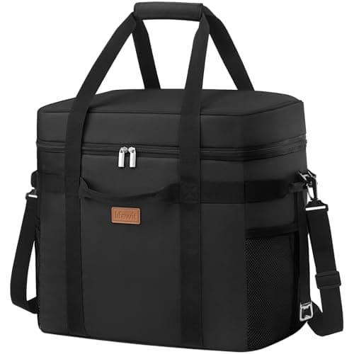 Lifewit 40L Soft Cooler Bag with Liner, Large Insulated Picnic Bag, Black