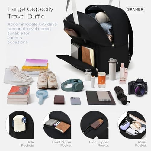 SPAHER Cabin Bag 40x30x25cm Eurowings Underseat Carry on Luggage Foldable Travel Cabin Backpack Men Women Lightweight Waterproof Flight Sport Overnight Airplane Backpack Rucksack — view 6