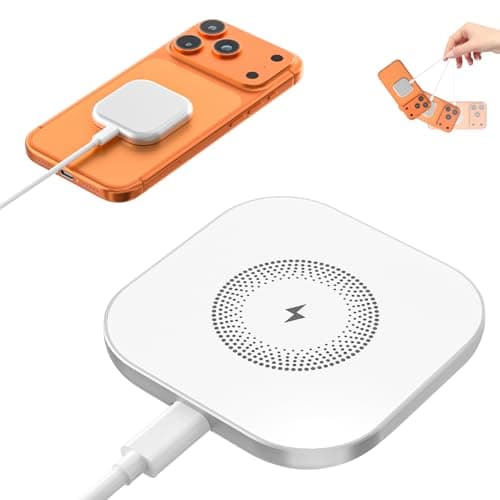 Magnetic Wireless Charger, Fast Apple Mag-Safe Charger for iPhone 17/16/15/14/13/12 Series, Wireless Magnet Mag Safe Charging Pad for AirPods 3/2/Pro, Strong Magnetic Charging Pad