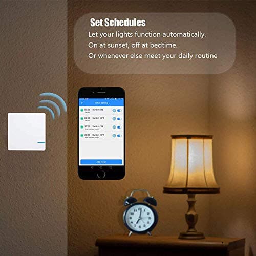 NineLeaf 5Pack Portable WiFi Wireless Smart Switch Receiver Kit for Light Lamp with Remote Control Wire Free Receiver No Wiring Battery Required, Work with Alexa, Echo,Google Home,Tuya. Smart Life App — view 5