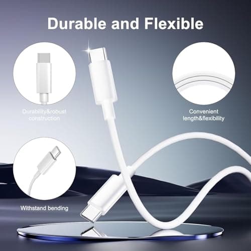Google Pixel Fast Charger for Google Pixel 10/10 Pro/10 Pro XL/10 Pro Fold/9/9 Pro/9 Pro XL/9 Pro Fold/8 Pro/8/8A/7A/7/7 Pro/6A/6/6 Pro/5/iPhone 17 16 15/Samsung,25W USB Type C Plug and Charging Cable — view 4