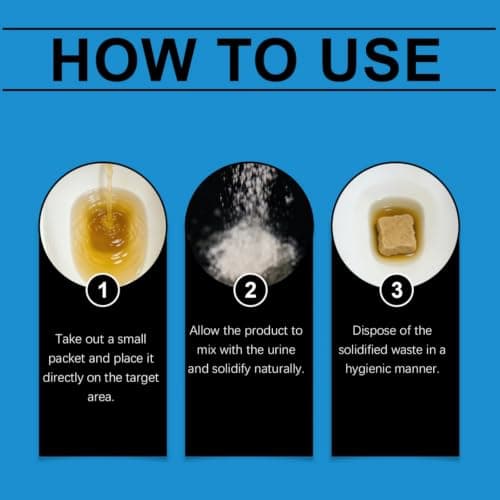 18Pcs Portable Toilet Gel Bags with Absorbent Powder & Crystals — view 6