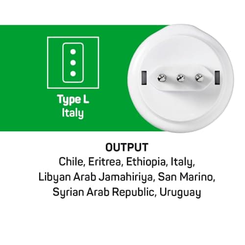 Go Travel UK to Italy Plug Adapter, earthed & compact — view 6