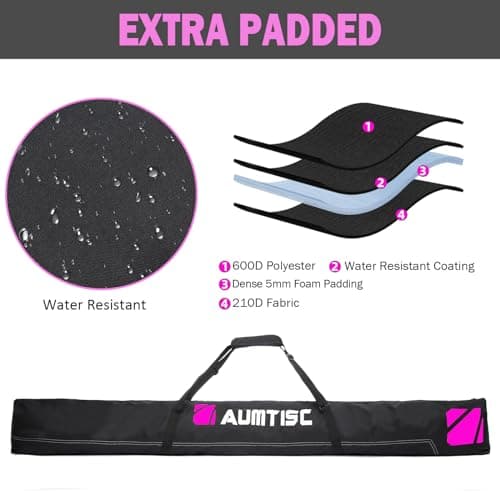 AUMTISC Ski and Boot Bag Combo for 1 Pair of Skis — view 2