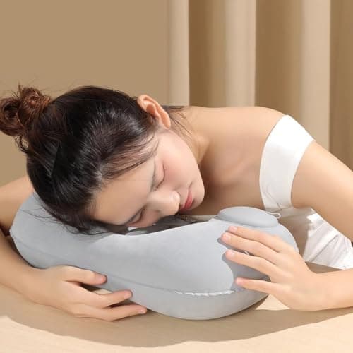 Noirwwe 2Pcs Inflatable Travel Neck Pillow for Airplanes — view 5
