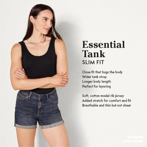 Amazon Essentials Women's Slim-Fit Vest, Pack of 2, Coral Pink/Light Pink, XXL — view 2