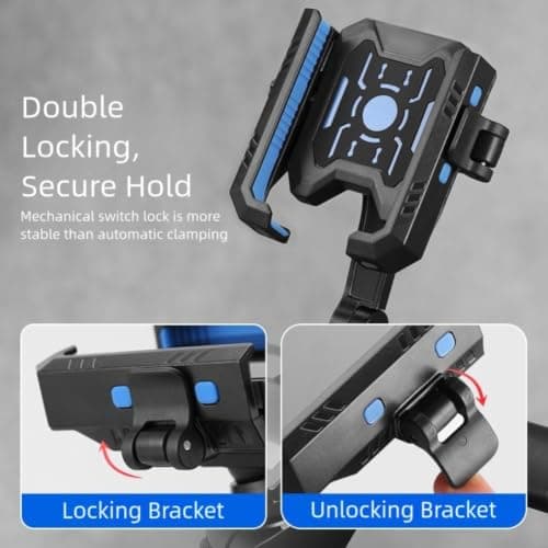 QuivyLivy Motorcycle Phone Mount for Mirror and — view 6