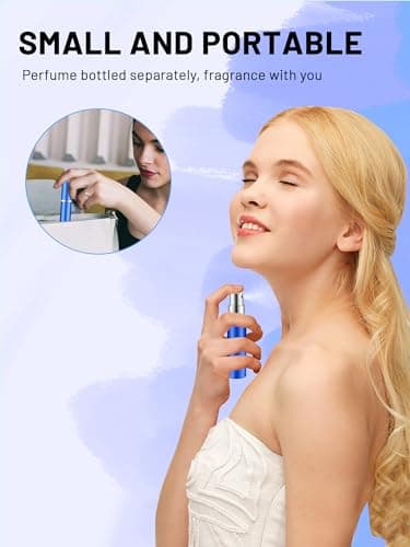 BELEVO Travel Perfume Atomiser Bottle Refillable, 3 Pieces Portable Aftershave Travel Bottles 5ml Mini Atomiser Perfume Spray Bottle Travel Must Haves, Small Perfume Refill Bottle for Pocket, Handbag — view 3