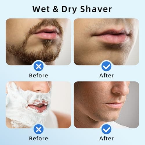 Mini Electric Shaver for Men, Portable Travel Razor, USB-C Rechargeable Cordless Electric Shaver, IPX7 Waterproof Wet & Dry Shaver with Travel Lock — view 4