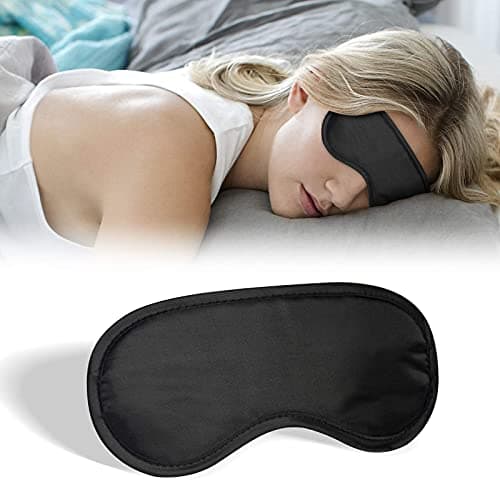 ITME 6 Pack Sleep Eye Mask Shade Cover, Sleeping Blindfold for Men & Women, Suitable for Lunch Break/Travel/on The Plane/Hotel/Camping Usage ( Black ) — view 5