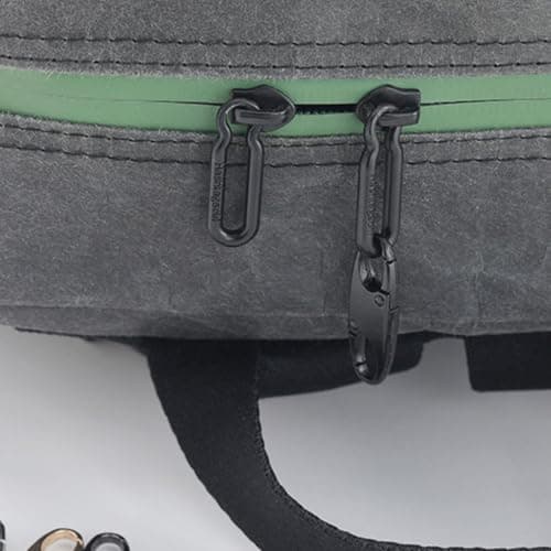 6pack Anti Theft Bag Clip Set for Women,Small Backpack,Black — view 3
