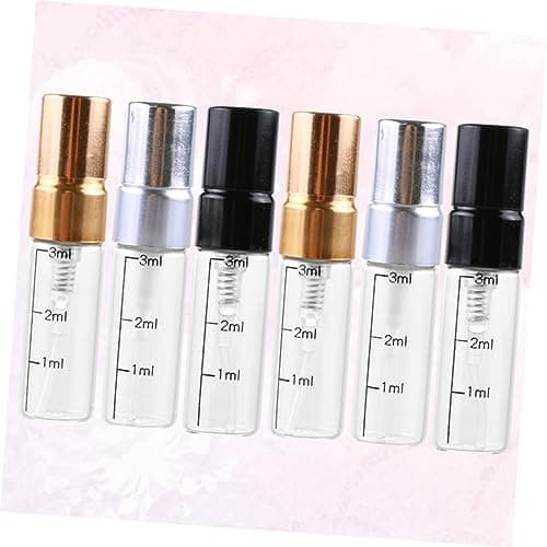 PartyKindom 6 Pack 3ml Glass Scale Spray Bottle for Makeup and Skincare — view 3