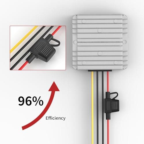 24V To 12V DC Power Converter, 20A 240W Buck Voltage Dropper With Fuse — view 5