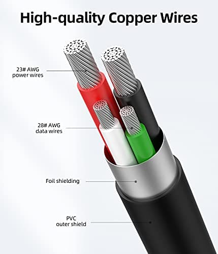 HOTNOW Short Micro USB Cable 15cm, [3 Pack,0.15m], USB to Micro USB Cable — view 6