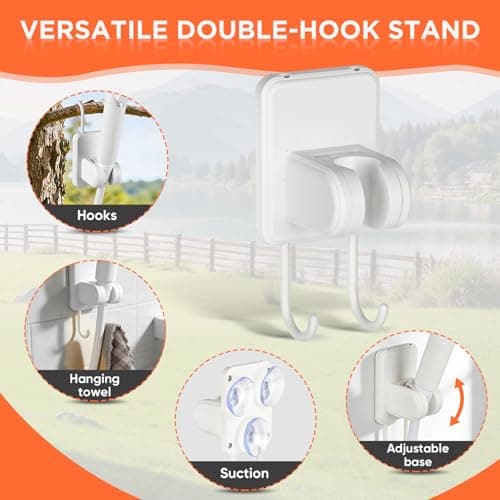 Ann Katy Portable Camping Shower Outdoor Camp Shower Pump,Upgrade Rechargeable Electric Shower Pump with Intelligent Digital Display Multiple Spray Modes for Camping, Hiking, Traveling,RV — view 4