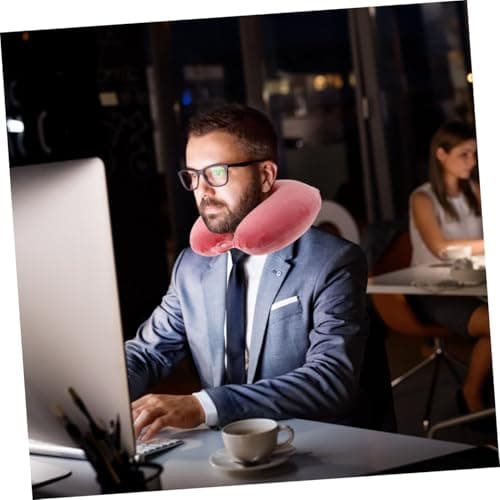 BESTYASH U-shaped Pillow for Travel and Sleeping Neoprene Material Neck Support Pillow Cervical Spine Design for Long Trips — view 6