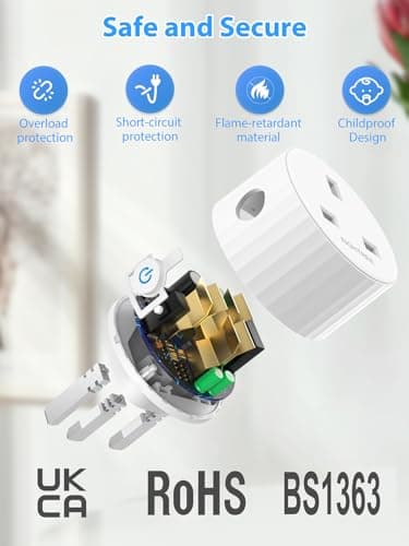 EIGHTREE Smart Plug with Energy Monitoring, Timer Plug Socket UK, 13A, 2.4G — view 6