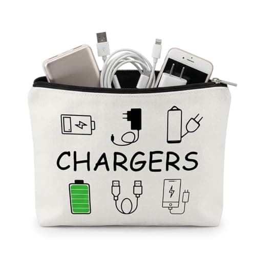 Autotide Travel Cable Organizer Bag, Charger Bag for Electronics Accessories, Portable Tech Pouch for Chargers, Cords, Power Bank, Compact Gadget Storage for Business Trip, Flight, Daily Use