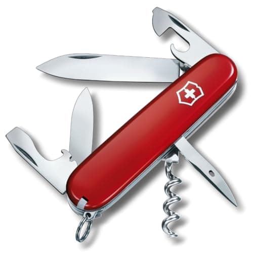Victorinox Swiss Army Knife Spartan Pocket Knife, 12 Functions, Red