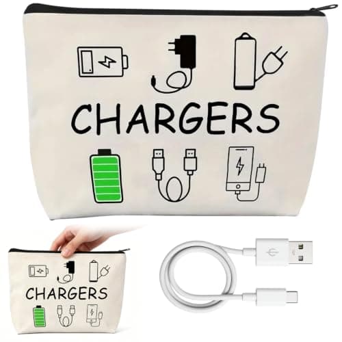 BRDTKUGV Charger Bag, Travel Charger Cable Storage Bag, for Storage