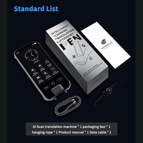 Bewinner Smart Scan Translator 3.5 Inch Online Offline Photo Translation Device, 148 Languages Voice Translator with ChatGPT, Rechargeable Handheld AI Language Learning Scanner for Travel — view 5