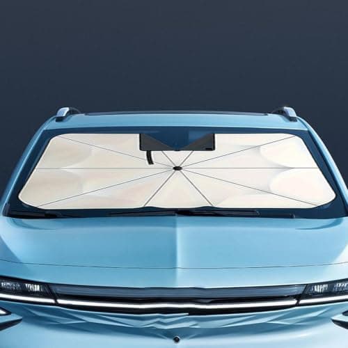 Car Windshield Sunshade, Foldable Windshield Sun Shade Umbrella — view 3